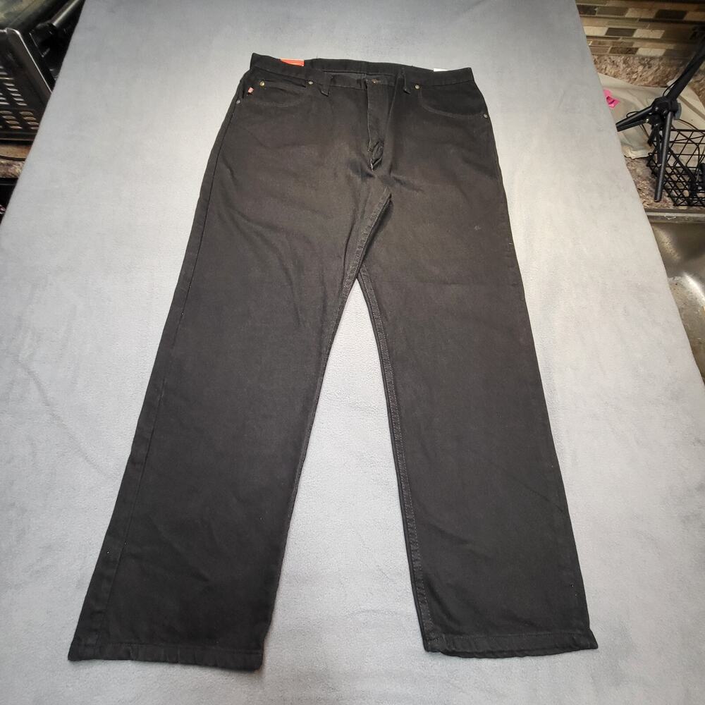 NWT Red Kap Jeans Mens 38x30 Black Straight Leg Denim Workwear
